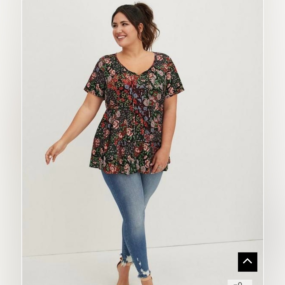 Torrid Dark Floral Top